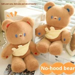 Cute Bear Rag Doll Plush Toy Comfortable Sleeping Pillow Girls' Birthday Gift for Stress Relief Washed Technics - 图片 3