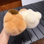 Fashion Women Natural Rabbit Fur Capybara Key Chain Charm Fashion Plush Car Keychain Bag Pendant Party Gift - 图片 3