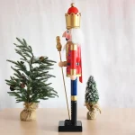 Wholesale Customize Handcraft 90cm 3ft Wooden Nutcracker Ornaments for Outdoor Christmas Decoration - 图片 4