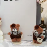 High-End Handwoven Needle-knit Bear Stuffed Animal Toy Fluffy Cotton Texture and Fun Modeling Collection-Level Healing Gift - 图片 5