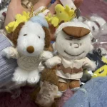 Classic Comic Character Universal Studios Osaka Winter Charlie Brown Plush Doll Cute Bag Pendant - 图片 6