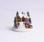 Christmas Tree Desktop Ornament Decoration Gift Resin Mini Christmas Ornament for Craft Desktop Christmas