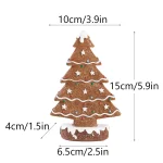 Wholesale New Gingerbread Christmas Tree Resin Decor Festive Home Tabletop Ornament Gift - 图片 6