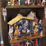 8.5CM Eco-Friendly Resin Craft High Christmas Manger Scene Ornament Gift Box for Holidays Cross-Border Supplier - 图片 4