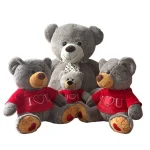 Factory Price Large Size Ribbon Bear Plush Toy Cuddle Doll Soft Stuffed Toy Happy Gift - 图片 2