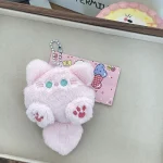 Fashionable and Cute Bag Pendant Gift Plush DIY Handmade Keychain for Girls - 图片 3
