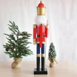 Wholesale Customize Handcraft 90cm 3ft Wooden Nutcracker Ornaments for Outdoor Christmas Decoration - 图片 3