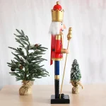 Wholesale Customize Handcraft 90cm 3ft Wooden Nutcracker Ornaments for Outdoor Christmas Decoration - 图片 2