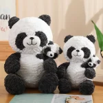 Ready to Ship Stuffed  Mother and Son Toys Cute Panda Yellow Duck  Plush Penguin Soft Sloth Dolls Children Birthday Presents - 图片 6