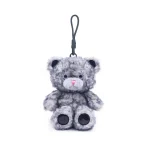 New Arrival Plush Weighted Sitting Bear Keychain Stuffed Animal Bag Pendant Christmas Gift Soft Weighted Colorful Bear Key Ring - 图片 3
