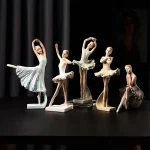 Hot Selling Luxury Ballet Girls  Ornaments Abstract Resin Plastic Homemade Christmas Ornaments for Home Decorations - 图片 3