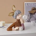 Nordic Creative Modern Bubble Cute Girl Table Lamp Night Ambient Light Ornaments Home Room Decoration fairy Girl Figurine - 图片 4