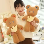 Cute Bear Rag Doll Plush Toy Comfortable Sleeping Pillow Girls' Birthday Gift for Stress Relief Washed Technics - 图片 5