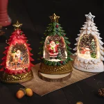 2025 Christmas Cute Handmade Santa Shaped Small Ornaments High Quality Resin Crafts Decoration - 图片 2